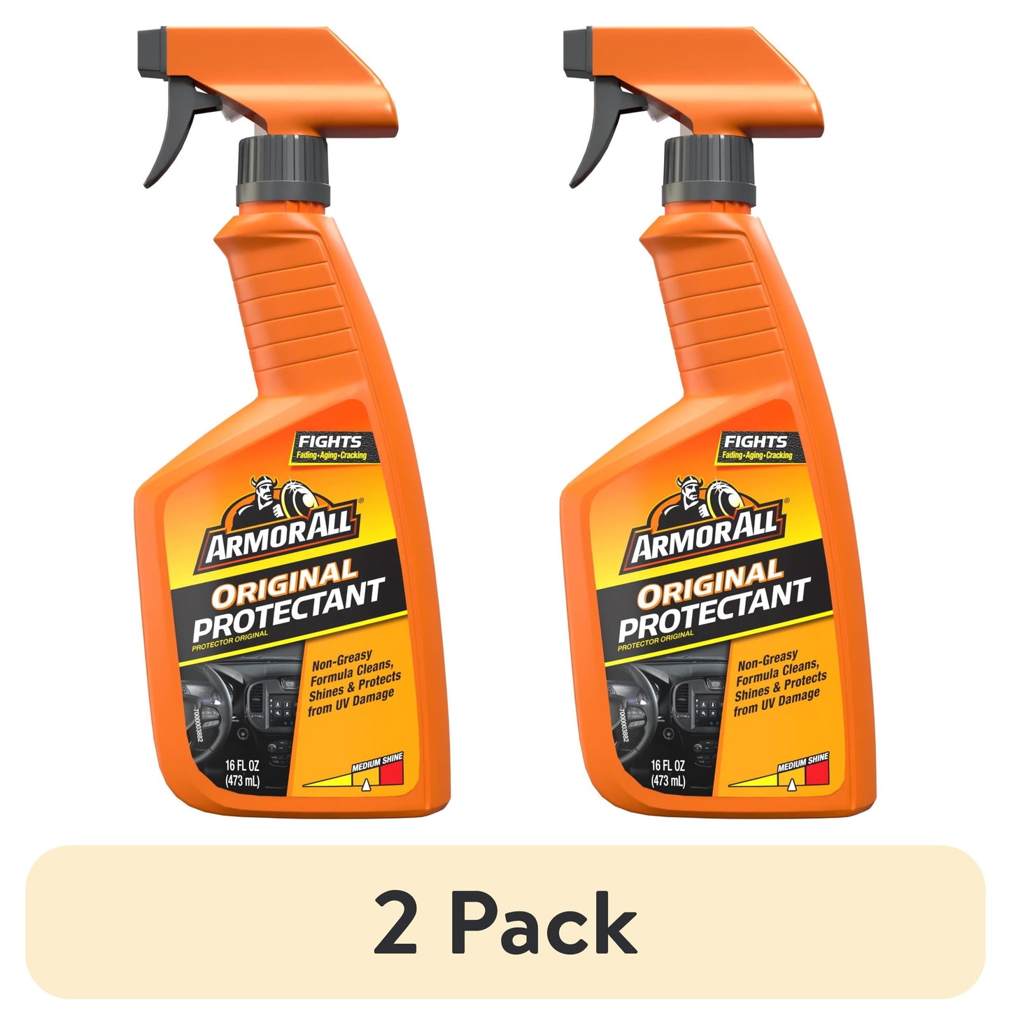 (2 Pack)  Protectant Car Cleaning Spray, 16 Fl Oz