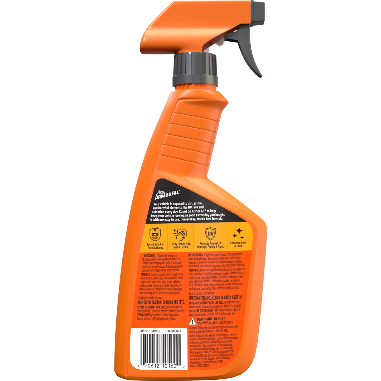 (2 Pack)  Protectant Car Cleaning Spray, 16 Fl Oz